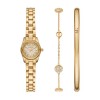 Michael Kors Petite Lexington Pavé Gold-Tone Watch and Jewellery Gift Set MK4944SET
