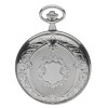 Jean Pierre Chrome Plated 17 Jewelled Mechanical Double Hunter Skeleton Pocket Watch G251CM
