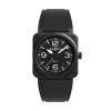 Bell & Ross BR-03 41mm Automatic Mechanical Mens Watch BR03A-BL-CE/SRB