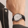 Baume et Mercier Clifton Mens Watch M0A10518 White Dial Leather Strap