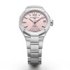 Baume & Mercier Riviera Ladies Watch Pink Dial Steel Bracelet M0A10675
