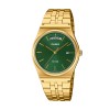 Casio Vintage MTP Green Dial Gold Bracelet Watch MTP-B146G-3AVEF
