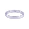 9ct White Gold Medium Court Wedding Ring 3mm