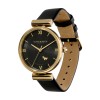 Olivia Burton Minima Bee T-Bar Gold & Black Quartz 36mm Ladies Watch 24000099