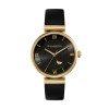 Olivia Burton Minima Bee T-Bar Gold & Black Quartz 36mm Ladies Watch 24000099