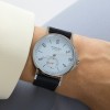 NOMOS Glashutte Ahoi Neomatik 38mm Date Sky Automatic Watch 526