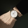 Junghans Meister Fein Automatic Mens Watch 27/7150.00 White Dial Leather Strap