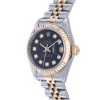 Pre-Owned Rolex Datejust 25mm Black Dial Diamond Ladies Watch 69173