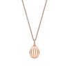 Faberg&eacute; Colours of Love Rose Gold Diamond & Ruby Fluted Egg Pendant 1831FP3146/15