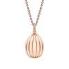 Faberg&eacute; Colours of Love Rose Gold Diamond & Ruby Fluted Egg Pendant 1831FP3146/15