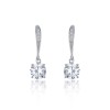 Silver Cubic Zirconia Drop Earrings