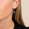 Silver Pebble Drop Earring