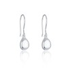 Silver Pebble Drop Earring