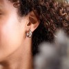 Silver Chunky Hoop Earrings