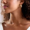 Gold Plated Silver Twist Hoop Earrings