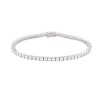 Silver Round Brilliant Cubic Zirconia Tennis Bracelet