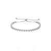 Silver Cluster Cubic Zirconia Bracelet