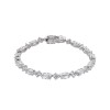 Silver Cubic Zirconia Mixed Cut Bracelet