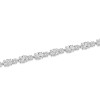 Silver Cubic Zirconia Tennis Style Bracelet