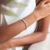 Silver Cubic Zirconia Tennis Style Bracelet