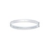 Silver Brilliant Cut Cubic Zirconia Bangle