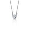 Silver Cubic Zirconia Solitaire Necklace