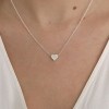 Silver Single Heart Necklet
