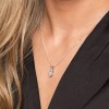 Silver Marquise Cut Cubic Zirconia Solitaire Pendant