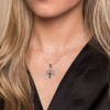 Silver Cubic Zirconia Tree of Life Pendant