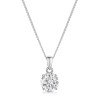 Silver Cubic Zirconia Solitaire Pendant