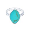 Sterling Silver Marquise Turquoise Ring