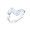 Sterling Silver Twist Wave Ring