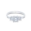 Silver Brilliant Cut Cubic Zirconia Three Stone Ring