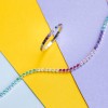 Silver 'Rainbow' Cubic Zirconia Bracelet