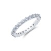 Silver Cubic Zirconia Eternity Ring