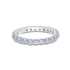 Silver Cubic Zirconia Eternity Ring