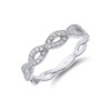Silver Cubic Zirconia Fancy Band