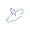 Platinum Marquise Cut 0.50ct Diamond Solitaire Ring