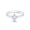 Platinum Marquise Cut 0.50ct Diamond Solitaire Ring
