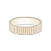 Sterling Silver Yellow Gold Plated Ridged Ring
