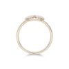 Sterling Silver Yellow Gold Plated Oval Fan Ring