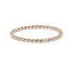 Yellow Gold Plated Rope Ring