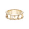 Yellow Gold Plated Roman Numeral Ring