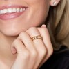 Yellow Gold Plated Roman Numeral Ring