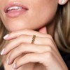 Yellow Gold Plated Braided Ring