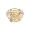 Yellow Gold Plated Square Signet Ring