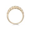 Yellow Gold Plated Shell Dome Ring