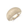 Yellow Gold Plated Brushed Domed Ring