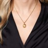 Yellow Gold Plated Apple Pendant