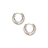 Yellow Gold Plated Thick Huggy Hoop Earrings